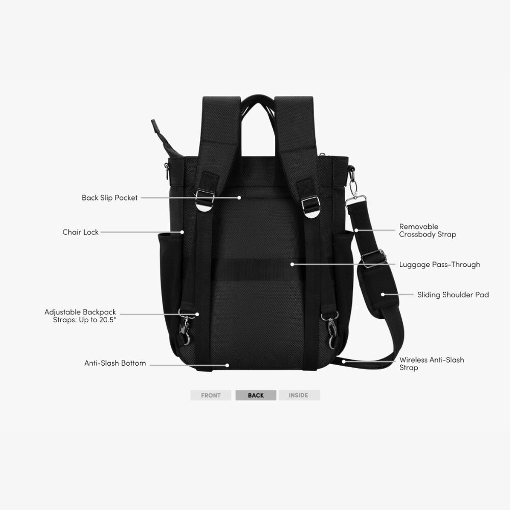 Sherpani Soleil Multi-Wear Travel Bag in Sterling - Picture 9 of 10